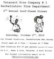 Hackettstown Fire Beefsteak dinner