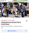 Re: Hackettstown Street Fair